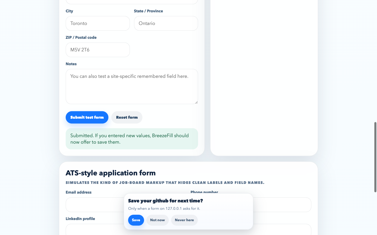 Save prompt on form submission